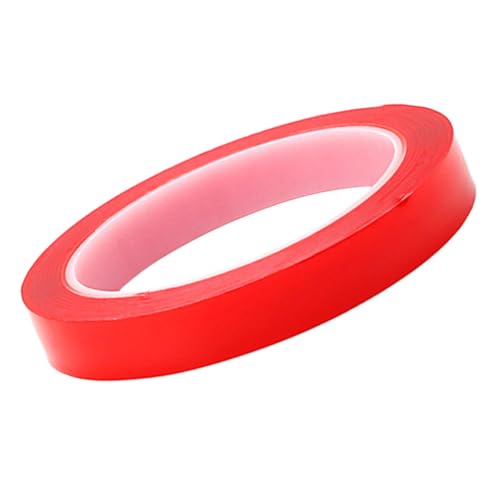 STOBOK 1 Rolle Bürokratie 15mm Breite r25b einseitig schwarzes Gaffer-Tape Auto klebeband doppelseitig double sided tape Aufkleber für den täglichen Gebrauch Mehrzweckband Acrylsäure rot von STOBOK