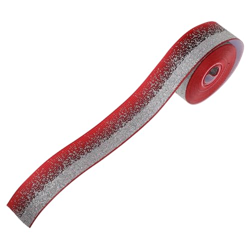 STOBOK 1 Rolle Farbverlaufsband elegante Bänder Krawattenband Satinband Bogenband dekorativ blumensträuße dekoration Band zum Verpacken von Geschenken Verpackungsband Wickelband Stoff rot von STOBOK