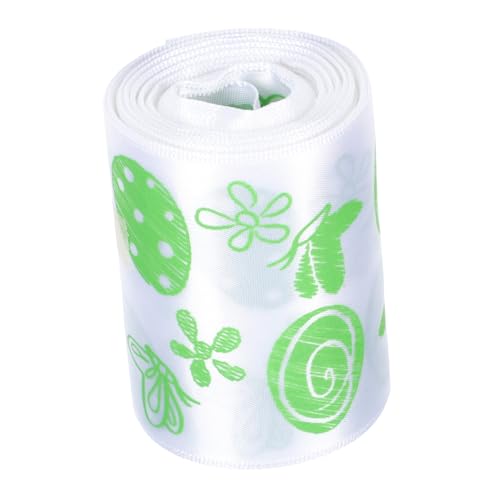 STOBOK 1 Rolle Geschenkband nuspli seidenband Geschenkverpackungsband verpackungen für Band umwickeln dünnes Band Osterband für Körbe Geschenkverpackungsbänder Polyester Green von STOBOK