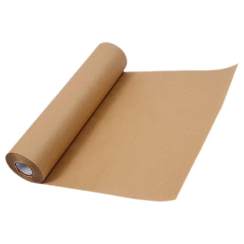 STOBOK 1 Rolle Geschenkpapier Blumenverpackungspapier Bastelpapier Geschenkverpackung Braunes Papier Papierverpackung Reiner Holzstoff von STOBOK