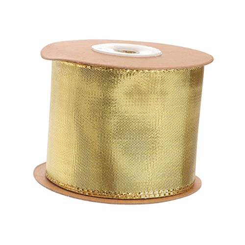 STOBOK 1 Rolle Gold- und Silberzwiebelband Hochzeit Geschenkpapier Party für creatim weihnachten geschenkband Verpackungsband präsentieren Geschenkverpackungsband metallische Linie Golden von STOBOK