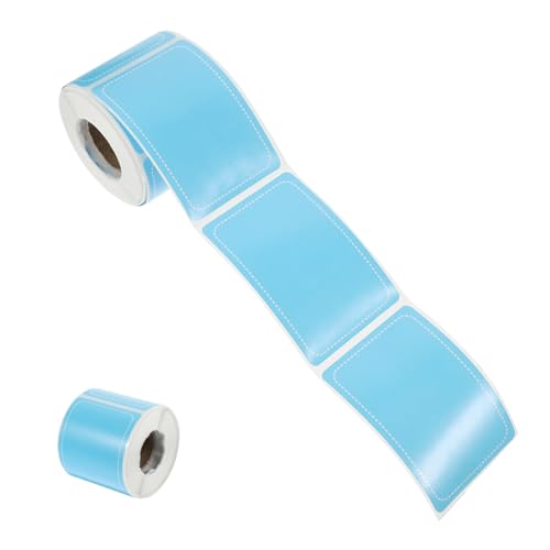 STOBOK 1 Rolle Punktetikettenaufkleber Wasserfeste Namensschilder Personalisierte Aufkleber Kleine Klebeetiketten Vinyl-aufkleber Etiketten Für Kupferplattenaufkleber Sky-blue von STOBOK