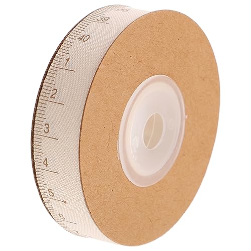 STOBOK 1 Rolle Schleife Blumenverpackungsband Band für DIY Kuchen Topper Linealband Heimdekoration seidenband ribbon DIY-Geschenkband Band zum Verpacken Band mit Baumwolle Beige von STOBOK