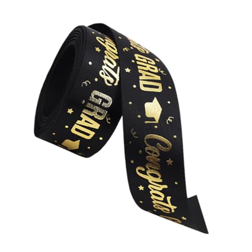 STOBOK 1 Rolle Staffelungsband seidenband ribbon bastelst tortendeko firmung geschenkband großes Geschenkpapier Chiffonband Gold Pastellband Schleife DIY handwerk machen band Polyester von STOBOK