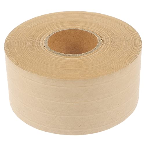 STOBOK 1 Rolle Wasseraktivierte Packband Kraftpapier Klebeband Beschreibbar Stark Haftend Für Umzug Verpackung Von Kartons Und Bilderrahmen 48mm x 50m Ideal Für Kreative Anwendungen von STOBOK