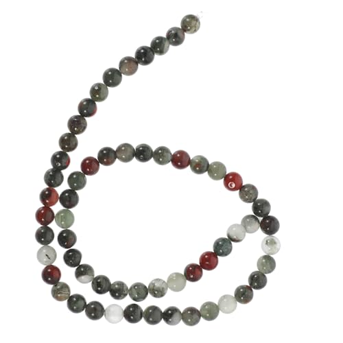 STOBOK 1 Saite Afrikanische Blutsteinperlen Abstandsperlen Edelsteinperlen facettierte Edelsteine Massenperlen natursteinperlen gemstone beads DIY Perlen Masse schmuck DIY perlen von STOBOK