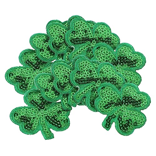STOBOK 1 Satz 20 Stk Klee Patch triopse geum triflorum bügelbilder Applikation Patricks Day Accessoires irische Aufbügler Pailletten Kleidung Handtasche Banner Zubehör Schmelzklebefolie STOBOK 1 Satz 20 Stk Klee Patch triopse geum triflorum bügelbilder Applikation Patricks Day Accessoires irische Aufbügler Pailletten Kleidung Handtasche Banner Zubehör Schmelzklebefolie von STOBOK