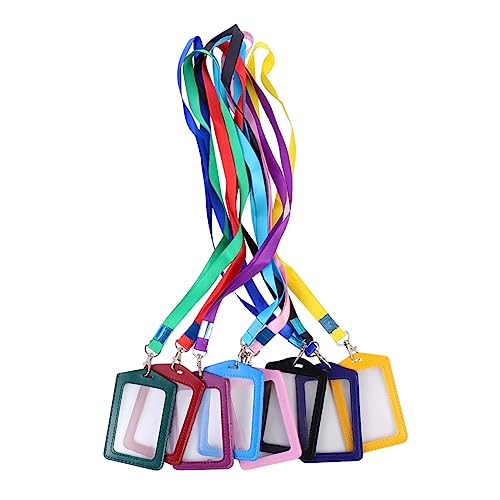 STOBOK 1 Satz Arbeits Karten Halter Arbeitsausweishalter Halter Kartenhalterriemen Kartenbox Karteikarten Box Lanyard-arbeitskartenhalter Lanyard-halter Colorful 8st von STOBOK