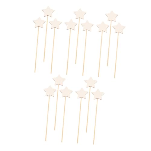 STOBOK 1 Satz Bastelmaterialien Für Zauberstäbe Künstliche Hängende Blumen Feendekorationen Für Partys Feenparty Feenstab Fairy Wand Happening Toy Leere Feenstäbe Zeichenstab Hölzern 15st von STOBOK