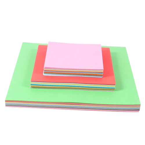 STOBOK 1 Satz Büttenpapier Bastelset Basteln Für Papierbasteln Kinderbasteln Bastelpapier Für Jumbo-buntstifte Origami-papierzubehör Handgefertigtes Papier 600 Stück von STOBOK