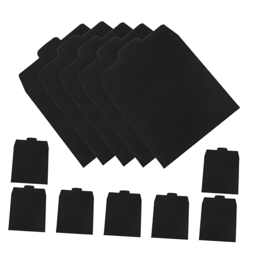 STOBOK 1 Satz Cd-aufbewahrungstasche Dvd-hülle Papierscheibenhüllen Hochzeitskartenhalter Ärmel Dokument-organizer-tasche Cd-papierhüllen Innenhülle Aus Papier Schwarzer Karton Black 12st von STOBOK