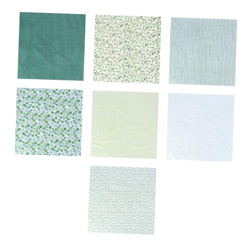 STOBOK 1 Satz DIY-Stoff Vlies Bausätze Stoffbündel Nähen Quilten Von Stoffbündeln Fallender Stoff Bettwäsche DIY Dekorationsmaterial St. Patrick's Day Liefert Tuch Baumwolle Green 7st von STOBOK