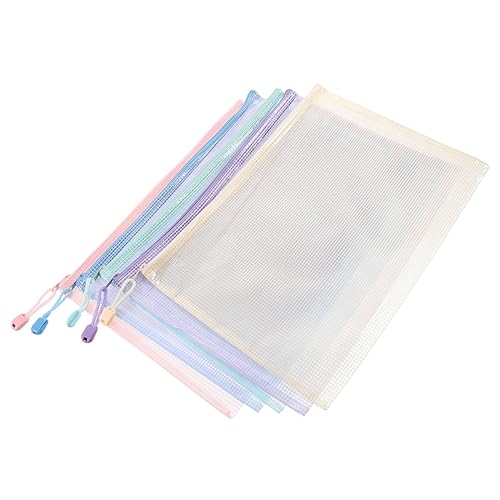 STOBOK 1 Satz Document Bag Netzbeutel Mesh Bag Stift-aufbewahrungstasche Dokument-organizer-tasche Durchsichtige Papiertasche Taschen Mesh-dateicontainer Aktentasche Für Studenten Pvc 5st von STOBOK