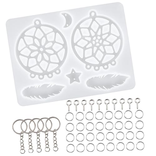 STOBOK 1 Satz Epoxidform Hersteller Nudelholz Fondant Herstellung auto schlüsselanhänger قوالب معمول بلاستيك قالب معمول بلاستيك moul Fängerform Epoxidharz -Gussschale Kieselgel von STOBOK