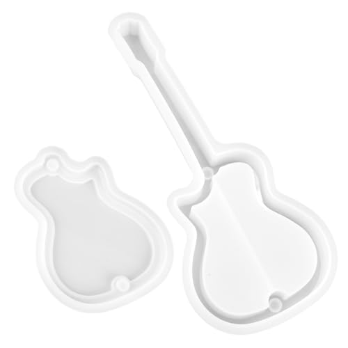 STOBOK 1 Satz Form für Gitarren- -Eis am Stiel-Form Kerzenformen wiederverwendbar Silikonform schmuckkasten Handwerk Formenbau Epoxid-Silikon-Gießform Kieselgel Weiß von STOBOK