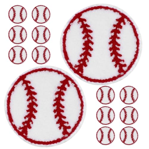 STOBOK 1 Satz Handbuchzubehör Zarte Baseball-patches Zarte Kleiderflicken Hutflicken Zum Aufbügeln Abriebfeste Kleidungsflicken Dekorative Kleiderflicken Hutflecken Handtuchstickerei 20st von STOBOK