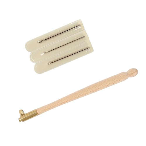 STOBOK 1 Satz Handwerkszeug DIY Handwerkzeugset Tambourhakennadeln Paillettenperlen Nadel Stanzwerkzeug Sticknadel für Anfänger Häkelwerkzeugset Stickstanze Zubehör für Sticknadeln Bambus von STOBOK