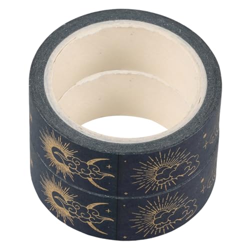 STOBOK 1 Satz Heißpräge-taschenband Bastel-washi-tape Washi-tapes Einwickeln Papierklebeband Bastelzubehör Washi Tape Zum Basteln Scrapbook-klebebänder Selber Machen Blue 2 Rollen von STOBOK