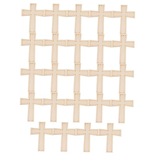 STOBOK 1 Satz Holz Kreuzen Gefälligkeiten Band Bausatz Freunde Webstuhl Produkt Chips Herstellung Tablette Füllstoffe Planke Magnete Für Schild Bambus 24st von STOBOK