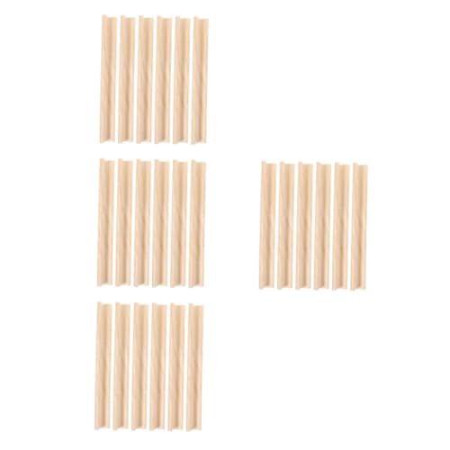 STOBOK 1 Satz Holzdekorationen Mexikanische Zug-dominohalter Domino-halter Dominoständer Für Den Mexikanischen Zug Dominoständer Aus Holz Domino-tabletts Khaki 6st von STOBOK