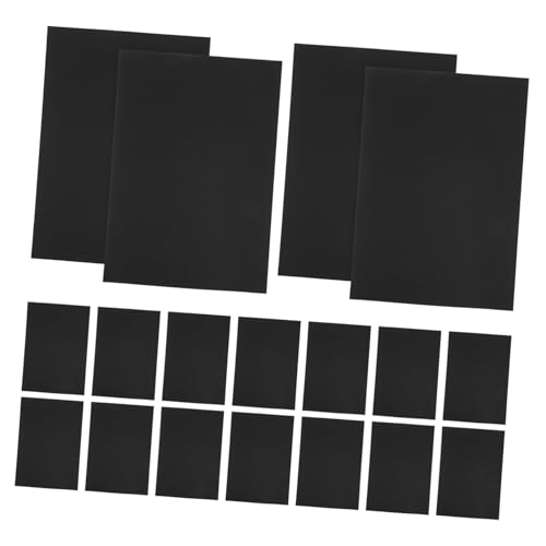 STOBOK 1 Satz Kartonpapier Schwarzer Karton Bastelpapier Schneidepapier Schwarze Karte Druckerpapier Kartenmaterial Für Drucker Notizbuch Aus Schwarzem Papier Kartenpapier Black 50 Stück von STOBOK