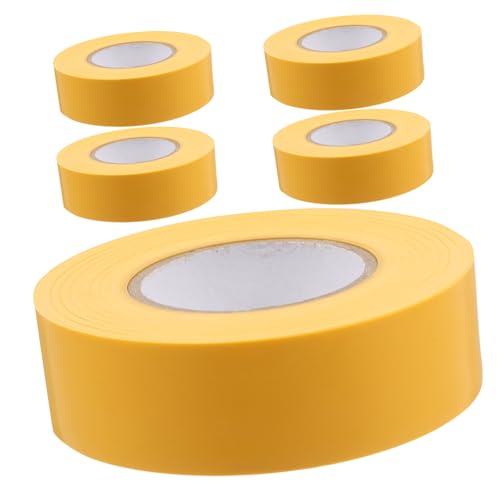 STOBOK 1 Satz Kein Klebeband Pvc-isolierband Elektroband Farbig Buntes Isolierband Farbiges Packband Wärmeband Für Rohre Pvc-elektrikerband Elektrische Bänder Isolierbänder Yellow 5st von STOBOK