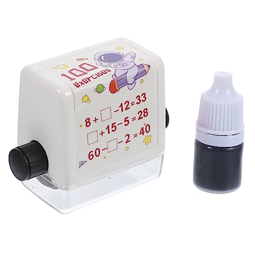 STOBOK 1 Satz Lehrstempel für Addition und Subtraktion Aufkleber Mathe-Rollstempel Kreis Etiketten math roller stamp matheroller stempel Briefmarke Rollenstempel lernen Mathe-Stempel pp von STOBOK