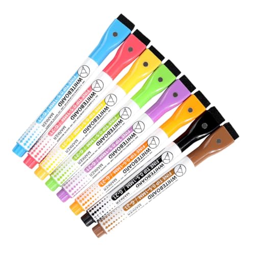 STOBOK 1 Satz Magnetischer Whiteboard Stift Magnetisches Whiteboard Tafel Zum Abwischen Trockene Marker Für Die Schule Löschbares Farbtuch Für Magnetische Anzeigetafeln Tag 8 Stück STOBOK 1 Satz Magnetischer Whiteboard Stift Magnetisches Whiteboard Tafel Zum Abwischen Trockene Marker Für Die Schule Löschbares Farbtuch Für Magnetische Anzeigetafeln Tag 8 Stück von STOBOK