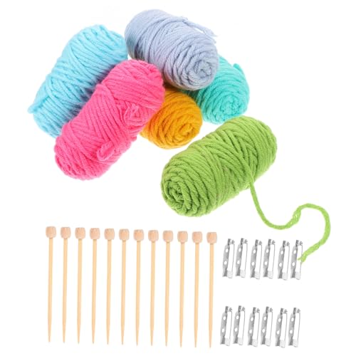 STOBOK 1 Satz Mini-Strickanzug Bausätze Rundstricknadeln Maschinen Sticknadeln Nähnadeln puppen kleidung puppen klamotten Mini-Strickwerkzeuge gestrickte werkzeuge selber machen Polyester von STOBOK