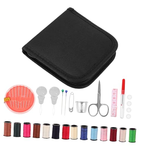 STOBOK 1 Satz Nähwerkzeug-Set Basic Einfädler Mikro Nadeln Bausatz nähzubehör Sewing Accessories Nähset für Hobby Nähzeug Set Nähwerkzeuge für den Haushalt tragbares Nähgarn Polyester von STOBOK