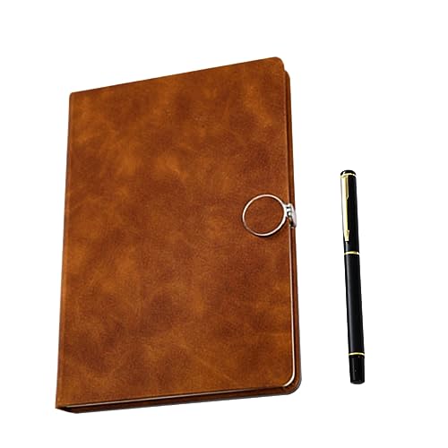 STOBOK 1 Satz Notebooktasche Notizblock Ideen-Notizbuch Pastell elektronisch business notebook notizbuch mit stift Schreibwaren Notizbuch Notizblöcke Bürobedarf Kunstleder Coffee von STOBOK