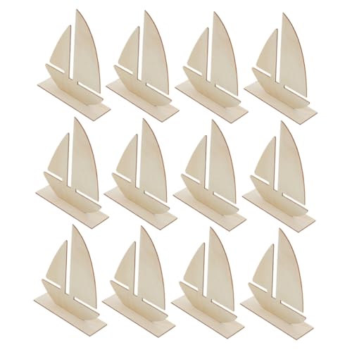 STOBOK 1 Satz Segelboot-malschablone Pvc- Marinehandwerk Dekorationen Aus Papier Meeresdekorationen Herausnehmbares Polster Wohnkultur Deko-ideen Für Segelboote Holz Beige 15st von STOBOK