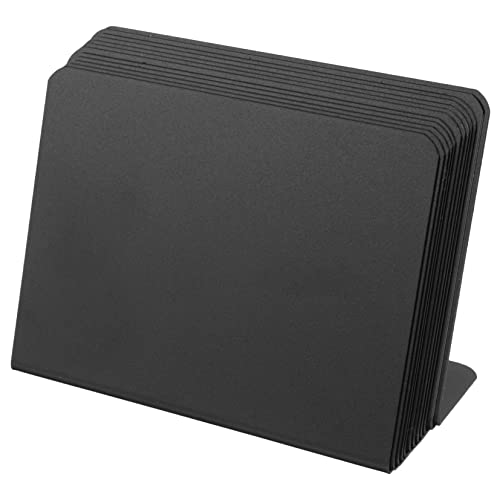 STOBOK 1 Satz Tafelschild Für Den Tisch Planke Tisch Staffelei Tischnummernhalter Kleine Tafeln Mini-tafel Write Board Büromaterial Tisch Tafel Zeichen Tisch-memoboard Pvc Black 12st von STOBOK