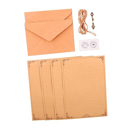 STOBOK 1 Satz Umschlag Briefpapier Postkartenumschläge Verzierungen Pergamentpapier Alt A5 Notiz Liebesbrief Sammelalbum Mailer Etikettendrucker Briefumschlag Briefpapier 120g Kraftpapier von STOBOK