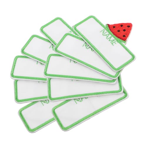 STOBOK 1 Satz Wassermelonen Namensaufkleber Stoffetiketten Anhänger Für Kleidung Aufnäher Namensetiketten Für Kleidung Aufnäher Namensetiketten Für Kleidung DIY 10 Stück von STOBOK