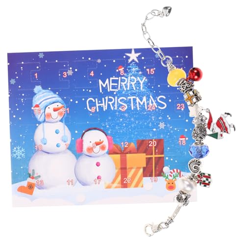 STOBOK 1 Satz Weihnachtsarmband Armband-anhänger Bausatz Bling-charms Charme Halskette Strass-buchstaben Reize Armband Für Frauen Schmuck Perlenketten Für Damen Mini Legierung von STOBOK