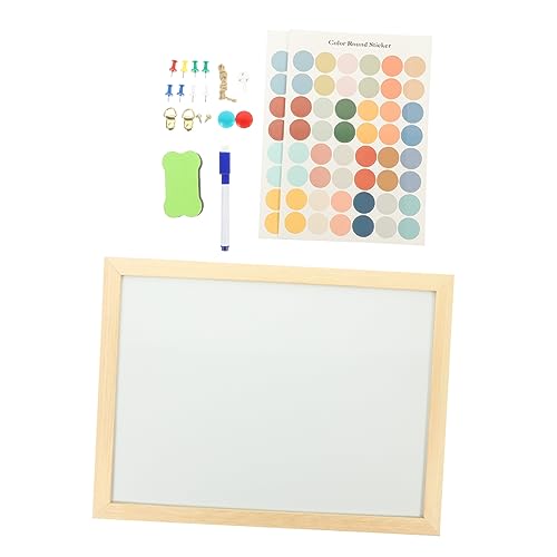 STOBOK 1 Satz Whiteboard aus Kork write board steckbrett white boards zeichentusche wheitboard Schild dekorative Korkplatten für Wände Mini-Korktafel Kork-Whiteboard Erinnerungstafel Holz von STOBOK