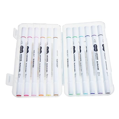 STOBOK 1 Satz farbige Markierungen schulzeug marker stifte Paint marker pens tagging stift Doppelende Markierungsstifte Malstifte Acrylfarbenmarkerstifte Marker für Acrylmalerei Plastik von STOBOK