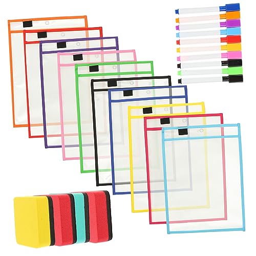 STOBOK 1 Satz trocken abwischbarer Beutel Steckdosenleiste Beschützer Anstieg schützend Stecker Draht school supplies schulzubehör Aufbewahrungszubehör praktische Aktentasche PVC Colorful von STOBOK