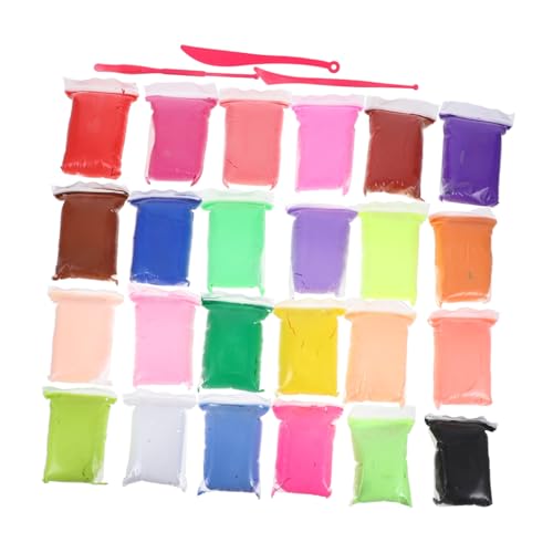 STOBOK 1 Set Bunte Modelliermasse, Lufttrockener Ton, Modelliermasse Für Kinder, 24 Farben, Lufttrockener Ton, Kit, Ton-bildhauerwerkzeuge, Diy-modelliermasse Für Kinder, Kinder, von STOBOK