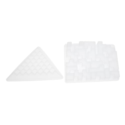 STOBOK 1 Set DIY Pyramide Puzzleform Flexible Silikonspielzeug Ziegelform Kreative Dreieck Puzzle Gussform Stabiles Silikonmaterial von STOBOK