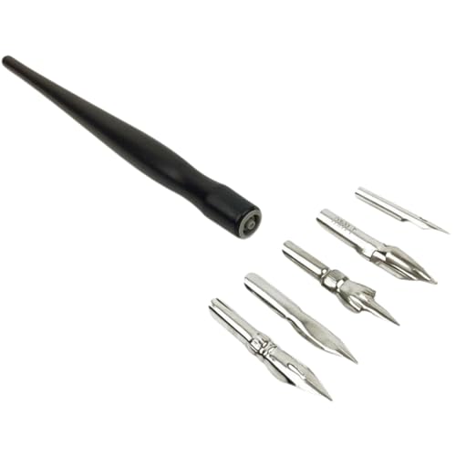 STOBOK 1 Set Modell Malstift Kunststoff Füllfederhalter Metall Textmarker Künstlerischer Stift Schwarz von STOBOK