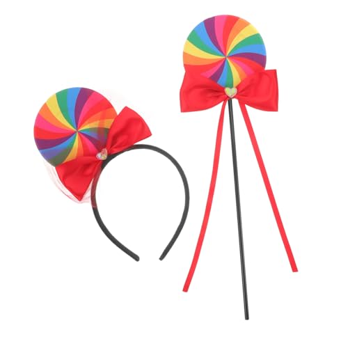 STOBOK 1 Set Regenbogen Kostüm Dekoration Haarband Regenbogen Party Stirnband Dekor Zubehör Regenbogen Stirnband Party Haar Accessoire Kreatives Kinder Stirnband Cosplay Haarband von STOBOK