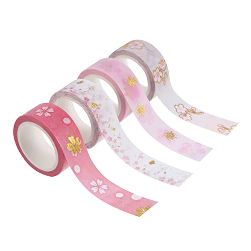 STOBOK 1 Washi-tape Streifen Verpackung Maschine Reflektierend Teppich Maskierung Klebrig Spender Perlen Papierklebeband Selber Machen Washi-klebeband Rosa Japanisches Papier von STOBOK