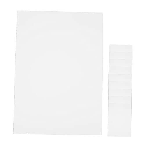 STOBOK 10 Blätter Film glossy paper einschlagpapier fotopapier fotodruckpapier transparentpapie glänzendes Aufkleberpapier Computerpapier Bilddruckpapier Hochglanzpapier das Haustier Weiß von STOBOK