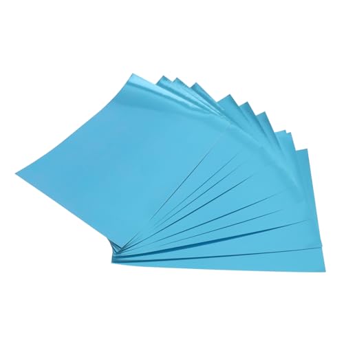 STOBOK 10 Blätter Manueller Papierstau Schimmerndes Papier Einladungskarton A4-reflektierendes Papier Schimmernder Karton A4-kunst- Und Bastelpapier A4 Glänzendes Bastelpapier Blue von STOBOK