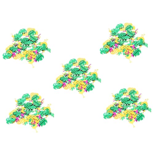 STOBOK 10 Packungen Schildkrötenblatt-Konfetti Konfetti-Ornament Konfetti für die Dekoration Ananas Konfetti komfetti konfettiballone Konfetti glänzt hawaiianisches Partykonfetti Papier von STOBOK