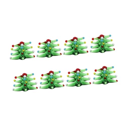 STOBOK 10 Stück Weihnachtsbaum Form Glasperlen DIY Schmuck Bastelset Hochwertige Abstandshalter Für Kreativen Baumschmuck Ideal Für Künstliche Weihnachtsbäume Und Festliche Dekoration von STOBOK