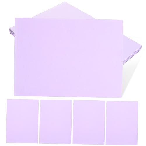 STOBOK 100 Blatt Farbiges A4-papier Quilling-papier Pastellpapier Kunstpapier Glitzerndes Origami-papier Geschenkpapier Druckerpapier Kartonpapier, Farbiges Papier Zeichenpapier Lavender von STOBOK