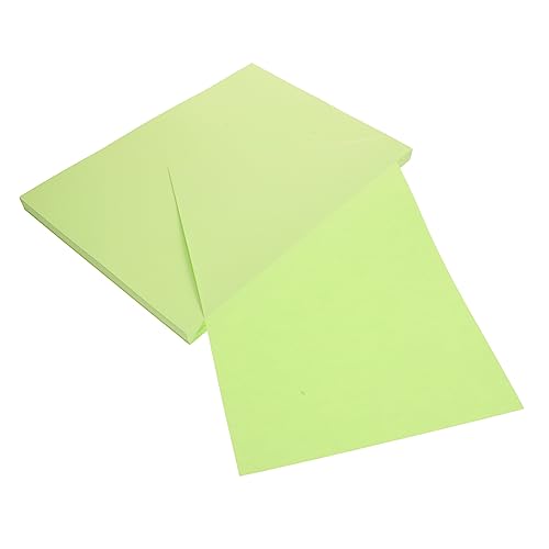 STOBOK 100 Blatt Farbiges A4-papier Werkzeug Für Geschenkpapier Konstruktionspapier Weißes Druckerpapier Farbiges Baupapier Papier Für Drucker Leeres Blatt Bunte Papiere Light Green von STOBOK